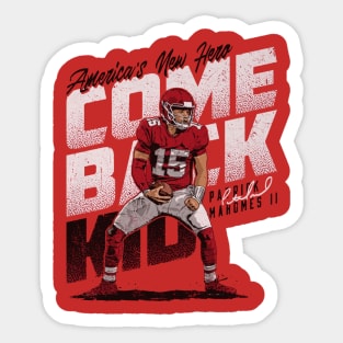 Patrick Mahomes Kansas City Comeback Sticker